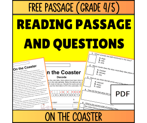 Reading Comprehension Fiction Set 2 Sample: On the Coaster (PDF)