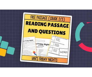Reading Comprehension Fiction Set 7: Ian's Friday Nights (Word)