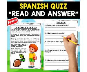 READING COMPREHENSION IN SPANISH | La semilla de Leo