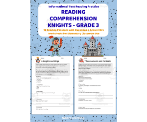 Reading Comprehension Knights | Grade 3 Reading Activities