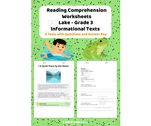 Reading Comprehension Lake | Grade 3 Informational Texts