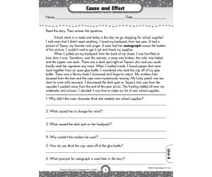 Reading Comprehension Language Arts Printable Workbook For Grade 3