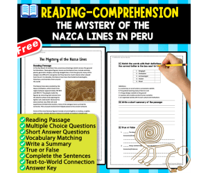 READING-COMPREHENSION MINIBOOK | The Mystery of the Nazca Lines