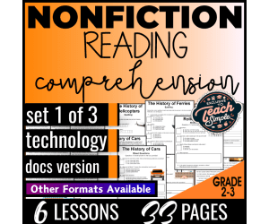 Reading Comprehension Nonfiction Set 1 - Technology (Google Docs)
