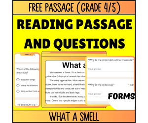 Reading Comprehension Nonfiction Set 2 Sample: What a Smell (Forms)
