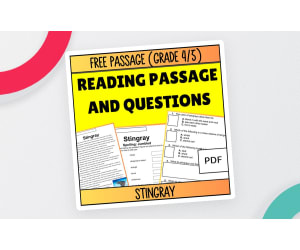 Reading Comprehension Nonfiction Set 5 Sample: Stingray (PDF)