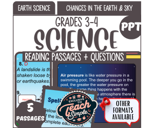 Reading Comprehension on Changes in the Earth and Sky (PPT)