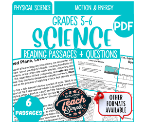 Reading Comprehension on Motion and Energy (PDF)