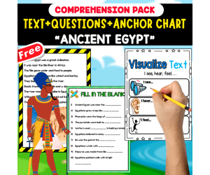 READING-COMPREHENSION PACK | ANCIENT EGYPT | 20 FREE PAGES