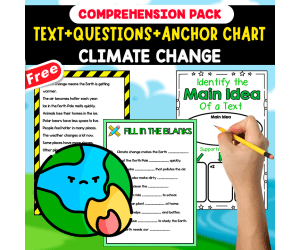 READING-COMPREHENSION PACK | CLIMATE CHANGE | 20 PAGES