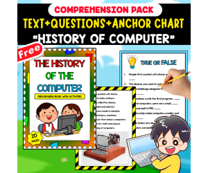 READING-COMPREHENSION PACK | HISTORY OF COMPUTER | 20 FREE PAGES