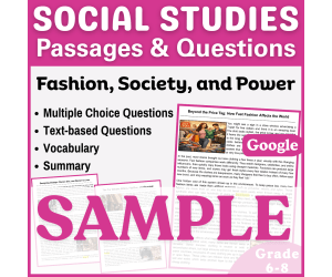 Reading Comprehension Passage: Fast Fashion (Docs Sample)