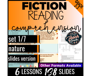 Reading Comprehension Passages Fiction Set 1 - Nature (Google Slides)