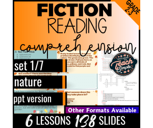 Reading Comprehension Passages Fiction Set 1 - Nature (PPT)