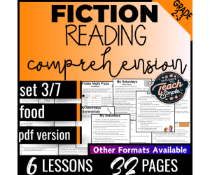 Reading Comprehension Passages Fiction Set 3 - Food (PDF)