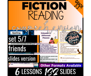 Reading Comprehension Passages Fiction Set 5 - Friends (Google Slides)