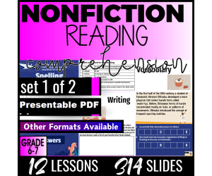 Reading Comprehension Passages Nonfiction Set 1 (Presentable PDF)