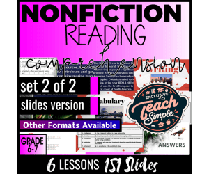 Reading Comprehension Passages Nonfiction Set 2 (Google Slides)