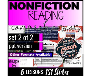 Reading Comprehension Passages Nonfiction Set 2 (PPT)