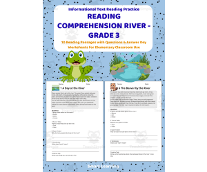 Reading Comprehension River | Grade 3 Reading Activities