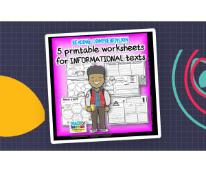 READING COMPREHENSION worksheets for INFORMATIONAL texts