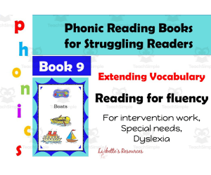 Reading Intervention for Struggling Readers: Book 9