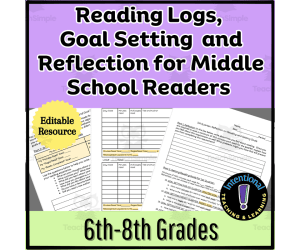 Reading Logs, Goal-Setting, and Reflection for Middle School Readers