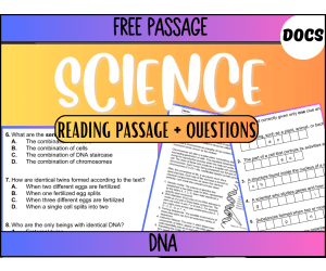 Reading Passage 21: DNA (Google Docs)