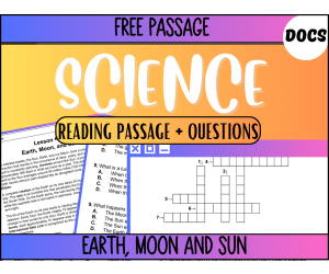 Reading Passage 42 Earth, Moon and Sun (Google Docs)