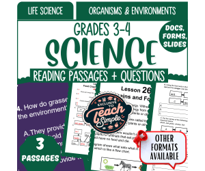 Reading Passages on Organisms and Environments (Google Drive)