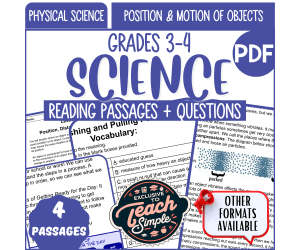 Reading Passages on Position and Motion of Objects (PDF)