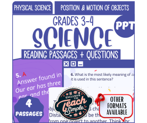 Reading Passages on Position and Motion of Objects (PPT)