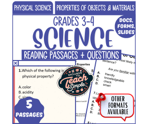 Reading Passages on Properties of Objects and Materials (Google Drive)