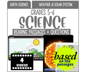 Reading Passages on Weather and Solar System (Videos)