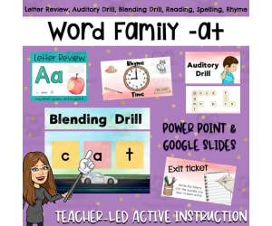 Ready to Read -at Word Family Active Instruction Lesson 1