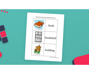 Real Life Examples Rectangle Flash Cards