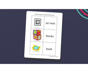 Real Life Examples Square Flash Cards