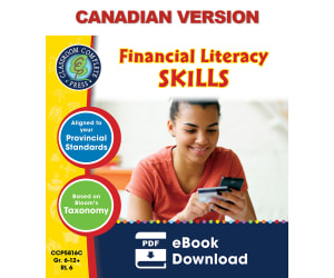 Real World Life Skills - Financial Literacy Skills Gr. 6-12+ - Canadian Content