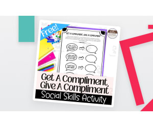 Receiving Compliments Worksheet – Social Skills for Kids