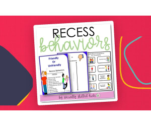 Recess Behaviors | Differentiated Activities For K-5th