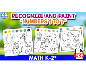 RECOGNIZE THE NUMBERS 1 TO 7 - Math for Kids