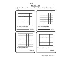 Rectangles Area Worksheet