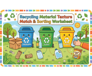 Recycling Material Texture Match & Sorting