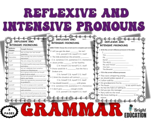 Reflexive and Intensive Pronouns Practice – Grammar Review Activity