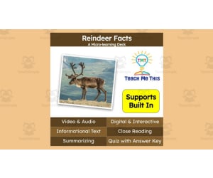 Reindeer Facts | Interactive Science Lesson | Micro-Learning Deck