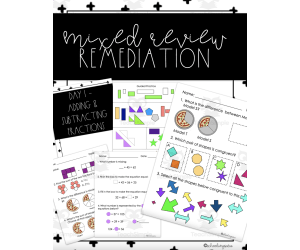 Remediation Plan: Adding Fractions, Congruent Figures, & Equations