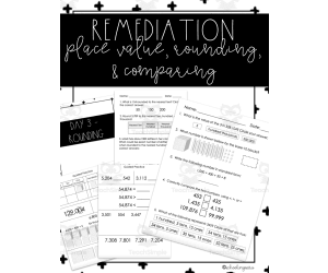 Remediation Plan: Rounding, Place Value, Comparing & Ordering Numbers