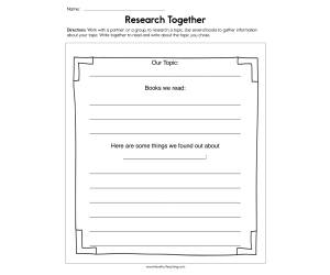 Research Together Worksheet