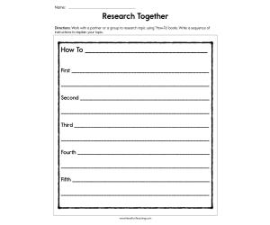 Researching Together Worksheet