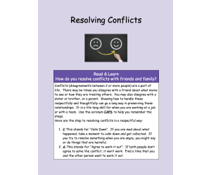 Resolving Conflicts -An SEL Hyperdoc